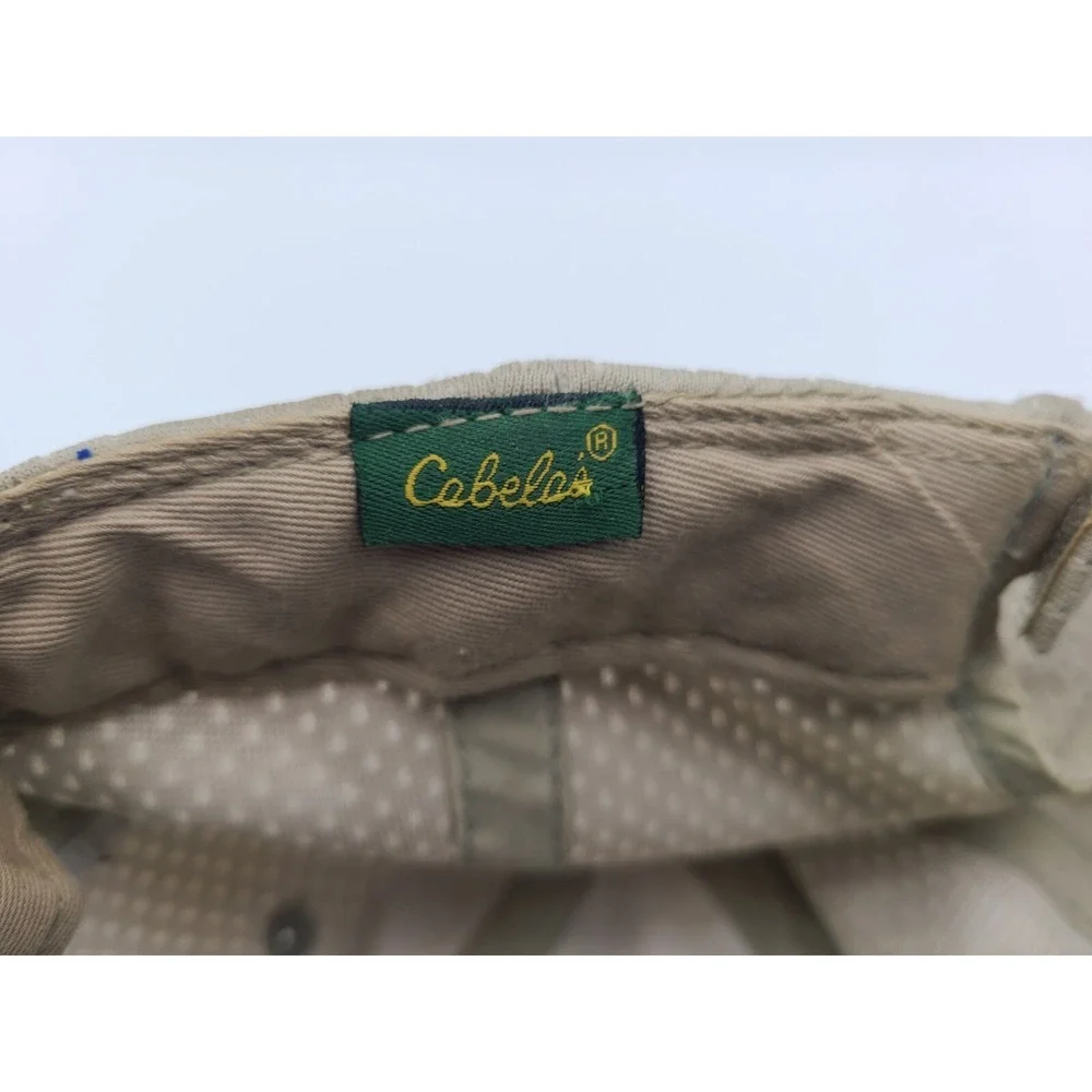 Cabelas Adjustable Hat Cap Hunt Fish Baseball Outdoors Dad Men Women Beige Black